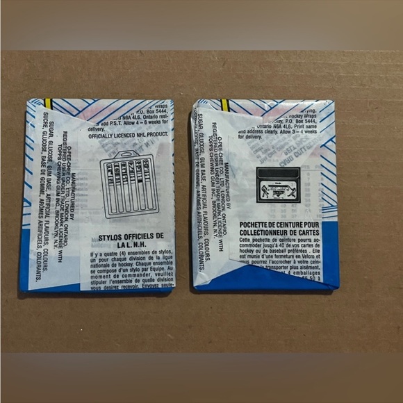 2 PACKS 1989/90 O-Pee-Chee Gum Hockey Cards Look For Joe Sakic Rookie RC Cards - Picture 3 of 3